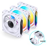 Вентилятор JONSBO ZL-120W(3 in 1) White 120х120х25мм (24шт/кор, ARGB LED, 800-1800об/мин, белый) Retail