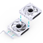 Вентилятор JONSBO ZL-120W(3 in 1) White 120х120х25мм (24шт/кор, ARGB LED, 800-1800об/мин, белый) Retail