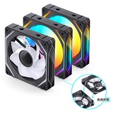 Вентилятор JONSBO ZL-120BR(3 in 1) Black 120х120х25мм REVERSE (24шт/кор, ARGB LED, 800-1800об/мин, черный) Retail