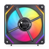 Вентилятор JONSBO ZL-120BR(3 in 1) Black 120х120х25мм REVERSE (24шт/кор, ARGB LED, 800-1800об/мин, черный) Retail