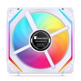 Вентилятор JONSBO ZL-120WR(3 in 1) White 120х120х25мм REVERSE (24шт/кор, ARGB LED, 800-1800об/мин, белый) Retail