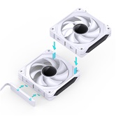 Вентилятор JONSBO ZL-120WR(3 in 1) White 120х120х25мм REVERSE (24шт/кор, ARGB LED, 800-1800об/мин, белый) Retail
