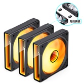 Вентилятор JONSBO ZK-120B(3 in 1) Black 120х120х25мм (24шт/кор, ARGB LED, 800-2200об/мин, черный) Retail