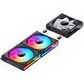Вентилятор JONSBO ZK-120BR(3 in 1) Black 120х120х25мм REVERSE (24шт/кор, ARGB LED, 800-1800об/мин, черный) Retail