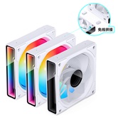 Вентилятор JONSBO ZK-120WR(3 in 1) White 120х120х25мм REVERSE (24шт/кор, ARGB LED, 800-1800об/мин, белый) Retail