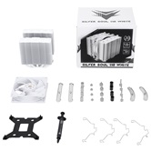 Кулер Thermalright Silver Soul 110 White  LGA115X/1200/1700/2011/-3/2066/AM4/AM5 (Dual Tower, 92mm PWM Fan, медное основание, 5 тепл. трубок 6мм) / TRSS110W