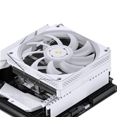 Кулер JONSBO HP-600 White LGA1700/1200/115X/AM5/AM4 низкопрофильный 66мм (27шт/кор, TDP 210W, PWM, 120mm ARGB Fan, 6 тепловых трубок, белый, 4-pin) Retail