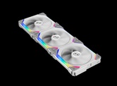 Комплект вентиляторов (3шт.) Lian Li UNI FAN SL120 White /UF-SL120-3W/ 120x120x25мм (PWM, ARGB, 800-1900 об/мин, 31dBa) / G99.12UF3W.R0