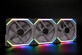 Комплект вентиляторов (3шт.) Lian Li UNI FAN SL120 White /UF-SL120-3W/ 120x120x25мм (PWM, ARGB, 800-1900 об/мин, 31dBa) / G99.12UF3W.R0
