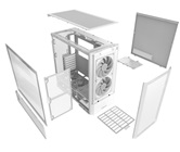 Корпус Lian Li Lancool 207 / White / Mid-Tower, TG / 2x 140mm ARGB + 2x 120mm non LED fans inc. / G99.LAN207RW.10R