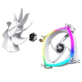 Комплект вентиляторов (3 шт.) Montech RX120 PWM Reverse White / 120mm, 4pin PWM, 3pin ARGB, 800-1600RPM, 59.0CFM, 27.0dBA, Rifle bearing / RX120W3P