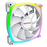 Вентилятор Montech AX140 PWM White / 140mm, 4pin PWM, 3pin ARGB, 600-1600RPM, 90.5CFM, 27.9dBA, Rifle bearing / AX140W