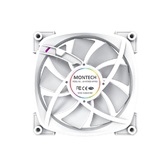 Комплект вентиляторов (3 шт.) Montech AX120 PWM White / 120mm, 4pin PWM, 3pin ARGB, 800-1600RPM, 59.0CFM, 27.0dBA, Rifle bearing / AX120W3P