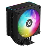 Кулер XASTRA AR400 ARGB BK  LGA1851/1700/1200/115X/AM5/AM4 (20шт/кор, TDP 220W, 4 тепл.трубки , PWM FAN ARGB 120mm , top cover with ARGB led,  black heatsink ) RET