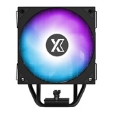 Кулер XASTRA AR400 FRGB BK  LGA1851/1700/1200/115X/AM5/AM4 (20шт/кор, TDP 220W, 4 тепл.трубки , PWM FAN FRGB 120mm , top cover with FRGB led, black heatsink ) RET