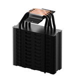 Кулер XASTRA AR400 FRGB BK  LGA1851/1700/1200/115X/AM5/AM4 (20шт/кор, TDP 220W, 4 тепл.трубки , PWM FAN FRGB 120mm , top cover with FRGB led, black heatsink ) RET