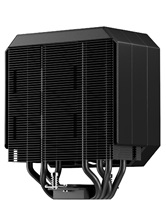 Кулер upHere UP1K4 Black / 4HPx6mm, 230W TDP, single tower, 1x120mm fan, 600-1650RPM, 68 CFM, 25dBA / UP1K4