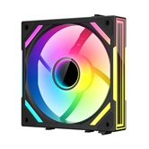 Вентилятор XASTRA  FS120B ARGB single pack 120x120x25мм (60шт/кор, PWM, ARGB, Infinity lighting effect., Daisy-chain , 800-2000 rpm, black)  BOX