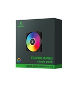 Вентилятор XASTRA FC120B ARGB single pack 120x120x25мм ( ARGB, PWM, black)  BOX / FC120-1BA-SXX-GL