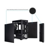 Корпус CHIEFTEC Pro Mini AZ-01B-OP, звукоизоляция, mini-ITX, mATX, черный