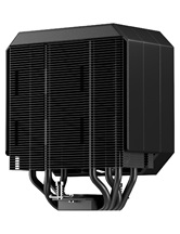 Кулер upHere UP1KC4 Black / 4HPx6mm, 230W TDP, single tower, 1x120mm fan, 600-1650RPM, 68 CFM, 25dBA, ARGB cover / UP1KC4