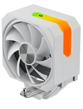 Кулер upHere UP1TC4 White / 4HPx6mm, 230W TDP, single tower, 1x120mm fan, 600-1650RPM, 68 CFM, 25dBA, ARGB cover / UP1TC4