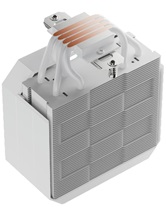 Кулер upHere UP1TC4 White / 4HPx6mm, 230W TDP, single tower, 1x120mm fan, 600-1650RPM, 68 CFM, 25dBA, ARGB cover / UP1TC4