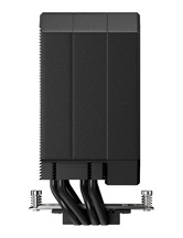 Кулер upHere UP1KC4C Black ARGB / 4HPx6mm, 230W TDP, single tower, 1x120mm ARGB fan, 600-1650RPM, 68 CFM, 25dBA / UP1KC4C