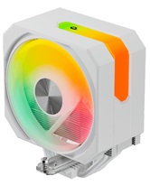 Кулер upHere UP1TC4C White ARGB / 4HPx6mm, 230W TDP, single tower, 1x120mm ARGB fan, 600-1650RPM, 68 CFM, 25dBA / UP1TC4C