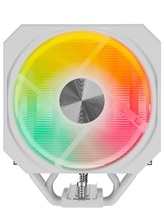 Кулер upHere UP1TC4C White ARGB / 4HPx6mm, 230W TDP, single tower, 1x120mm ARGB fan, 600-1650RPM, 68 CFM, 25dBA / UP1TC4C