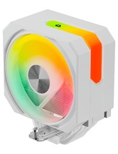 Кулер upHere UP1TC6C White ARGB / 6HPx6mm, 250W TDP, single tower, 1x120mm ARGB fan, 600-1650RPM, 68 CFM, 25dBA / UP1TC6C