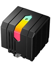 Кулер upHere UP2KC8 Black / 8HPx6mm, 280W TDP, dual tower, 2x120mm fans, 600-1650RPM, 68 CFM, 25dBA, ARGB cover / UP2KC8