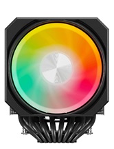 Кулер upHere UP2KC8C Black ARGB / 8HPx6mm, 280W TDP, dual tower, 2x120mm ARGB fans, 600-1650RPM, 68 CFM, 25dBA / UP2KC8C