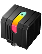 Кулер upHere UP2KC8C Black ARGB / 8HPx6mm, 280W TDP, dual tower, 2x120mm ARGB fans, 600-1650RPM, 68 CFM, 25dBA / UP2KC8C