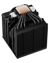 Кулер upHere UE2KC6 Black ARGB / 6HPx6mm, 265W TDP, dual tower, 2x120mm ARGB fans, 600-1650RPM, 68 CFM, 25dBA / UE2KC6