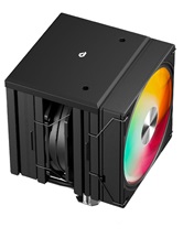 Кулер upHere UE2KC6 Black ARGB / 6HPx6mm, 265W TDP, dual tower, 2x120mm ARGB fans, 600-1650RPM, 68 CFM, 25dBA / UE2KC6
