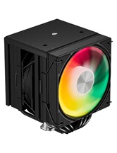 Кулер upHere UE2KC6 Black ARGB / 6HPx6mm, 265W TDP, dual tower, 2x120mm ARGB fans, 600-1650RPM, 68 CFM, 25dBA / UE2KC6