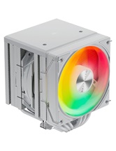 Кулер upHere UE2TC6 White ARGB / 6HPx6mm, 265W TDP, dual tower, 2x120mm ARGB fans, 600-1650RPM, 68 CFM, 25dBA / UE2TC6
