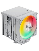 Кулер upHere UE2TC8 White ARGB / 8HPx6mm, 280W TDP, dual tower, 2x120mm ARGB fans, 600-1650RPM, 68 CFM, 25dBA / UE2TC8