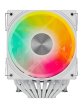 Кулер upHere UE2TC8 White ARGB / 8HPx6mm, 280W TDP, dual tower, 2x120mm ARGB fans, 600-1650RPM, 68 CFM, 25dBA / UE2TC8