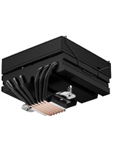 Кулер upHere H85K6 Black / 6HPx6mm, 180W TDP, top flow, 1x120mm fan, 600-1650RPM, 68 CFM, 25dBA / H85K6