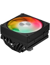 Кулер upHere H85KC6 Black ARGB / 6HPx6mm, 180W TDP, top flow, 1x120mm ARGB fan, 600-1650RPM, 68 CFM, 25dBA / H85KC6
