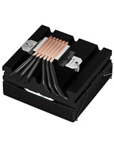 Кулер upHere H85KC6 Black ARGB / 6HPx6mm, 180W TDP, top flow, 1x120mm ARGB fan, 600-1650RPM, 68 CFM, 25dBA / H85KC6