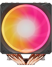 Кулер upHere D6SEC Black ARGB / 6HPx6mm, 260W TDP, dual tower, 2x120mm ARGB fans, 600-1600RPM, 68.2 CFM, 25dBA / D6SEC