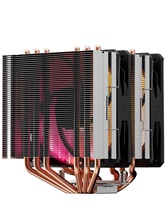 Кулер upHere D6SEC Black ARGB / 6HPx6mm, 260W TDP, dual tower, 2x120mm ARGB fans, 600-1600RPM, 68.2 CFM, 25dBA / D6SEC