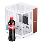 Корпус JONSBO TK-0 White, TG (aquarium), mini-ITX, SFX, белый