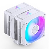 Кулер JONSBO CR-3000E(Color) White LGA1700/1200/115X/AM5/AM4 (12шт/кор, TDP 260W, PWM, 2 x 120mm Dynamic Multi-Color LED Fan, 6 тепловых трубок, белый, 4-pin) Retail