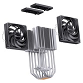 Кулер JONSBO CR-3000E LGA1700/1200/115X/AM5/AM4 (12шт/кор, TDP 260W, PWM, 2 x 120mm Black Fan, 6 тепловых трубок, 4-pin) Retail