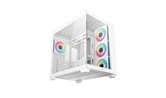 Корпус Deepcool CG530 4F WH, TG (aquarium), 4x120mm ARGB Fan, mini-ITX, mATX, ATX, белый