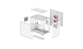 Корпус Deepcool CG530 4F WH, TG (aquarium), 4x120mm ARGB Fan, mini-ITX, mATX, ATX, белый